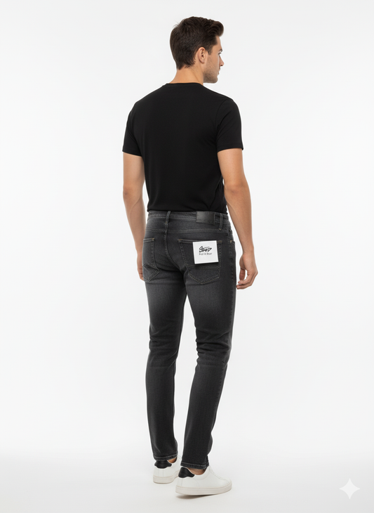 Pull and Bear Skinny Denim Black