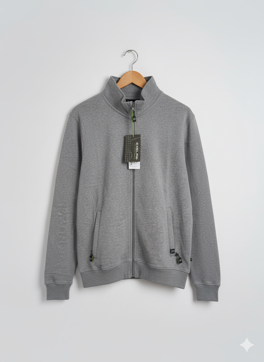 Wearguard Mockneck Grey Hoodie