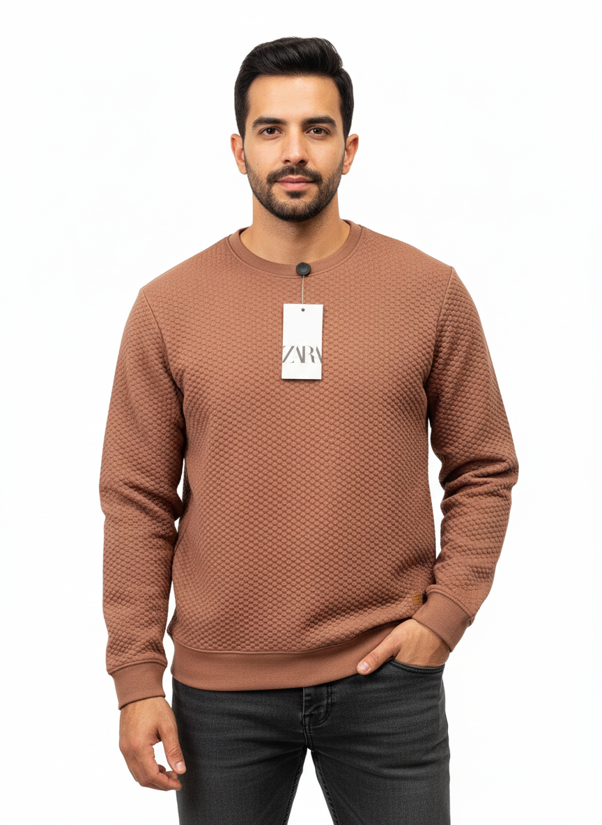 Zara SweatShirt Lined Brown