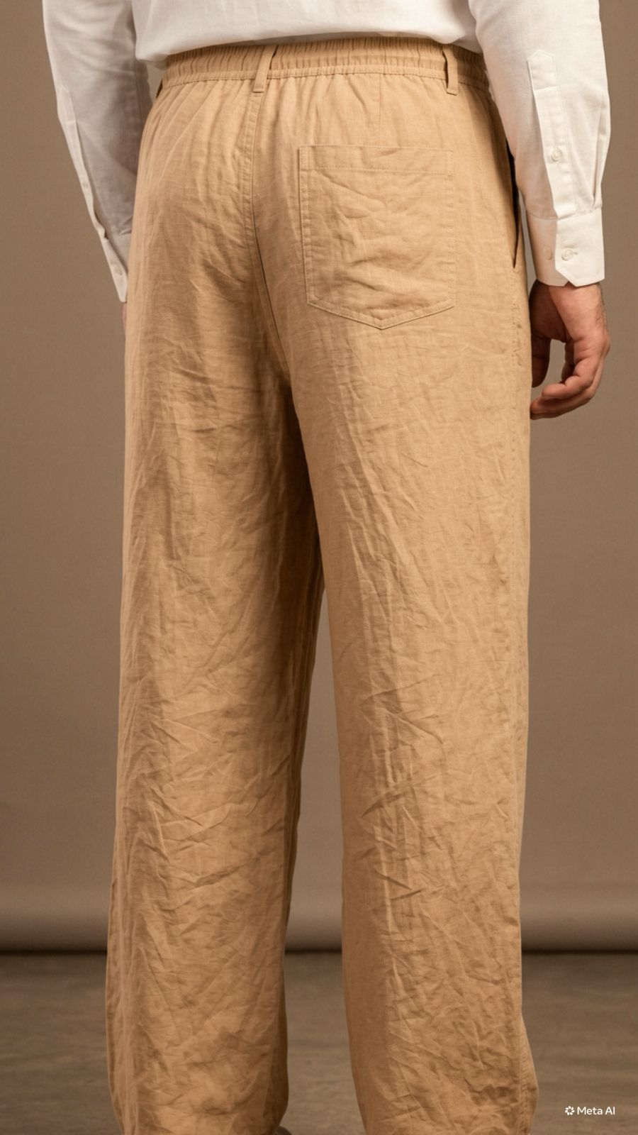 Brown (Zara) Wide Leg Linen Trouser