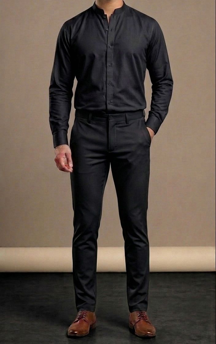 Black Chino Korean Pant