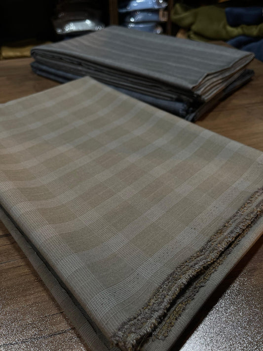 Suiting Fabric Check Pattern - 3 Meter