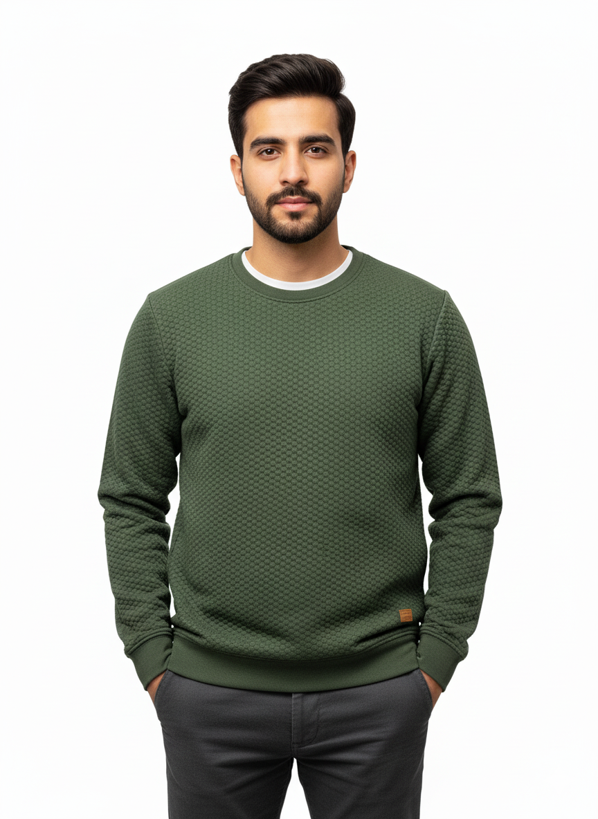 Zara SweatShirt Bubble Green