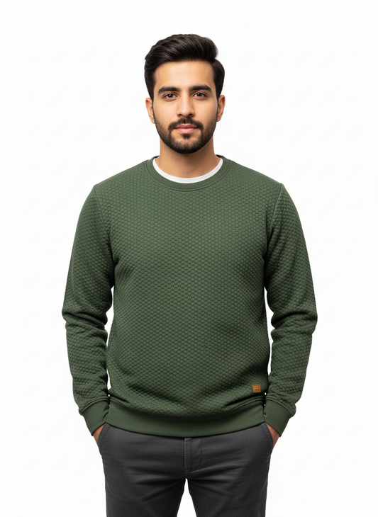 Zara SweatShirt Bubble Green