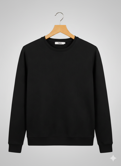 Zara SweatShirt Lined Black