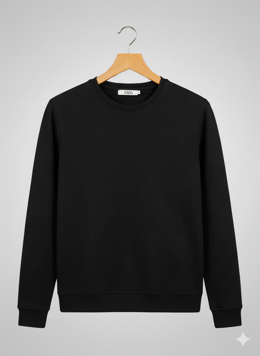 Zara SweatShirt Lined Black