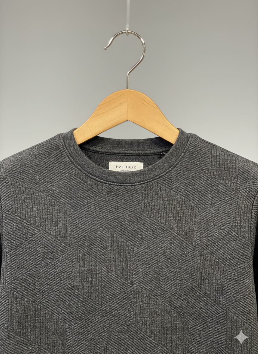 Zara SweatShirt Lined Charcoal