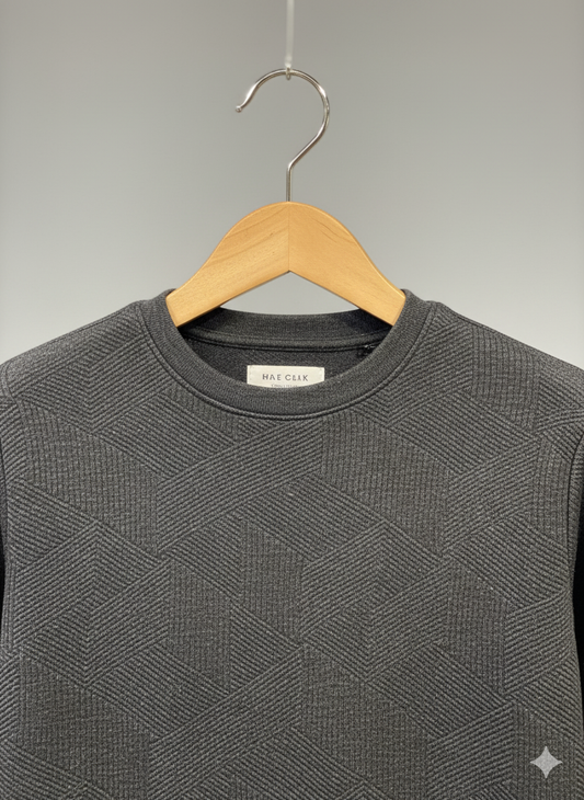 Zara SweatShirt Lined Charcoal