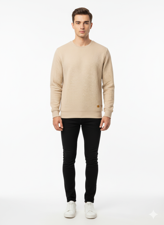 Zara SweatShirt Bubble Cream