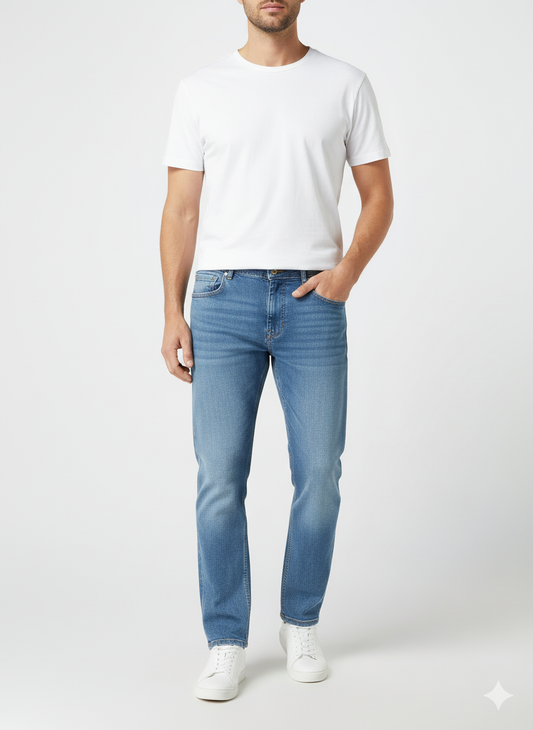 Saint Oliver Denim Light Blue Wash