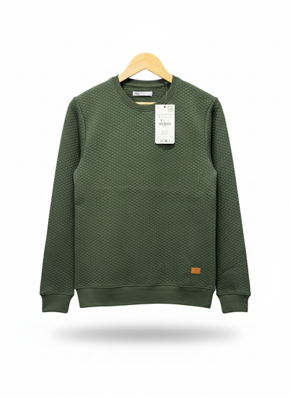 Zara SweatShirt Bubble Green