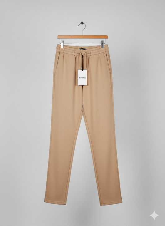 Bershka Trousers Cream