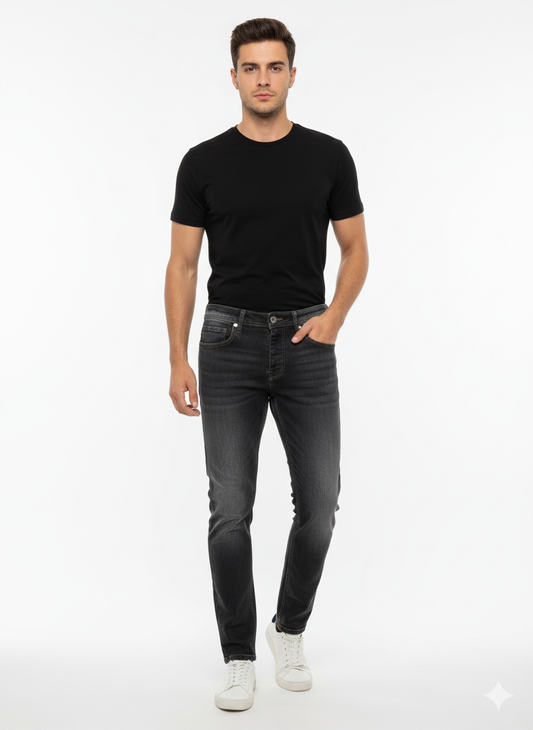 Pull and Bear Skinny Denim Black