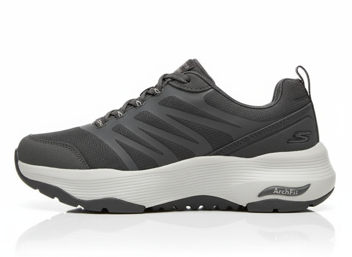 Skecher Arch Fit Dark Grey LaceUp