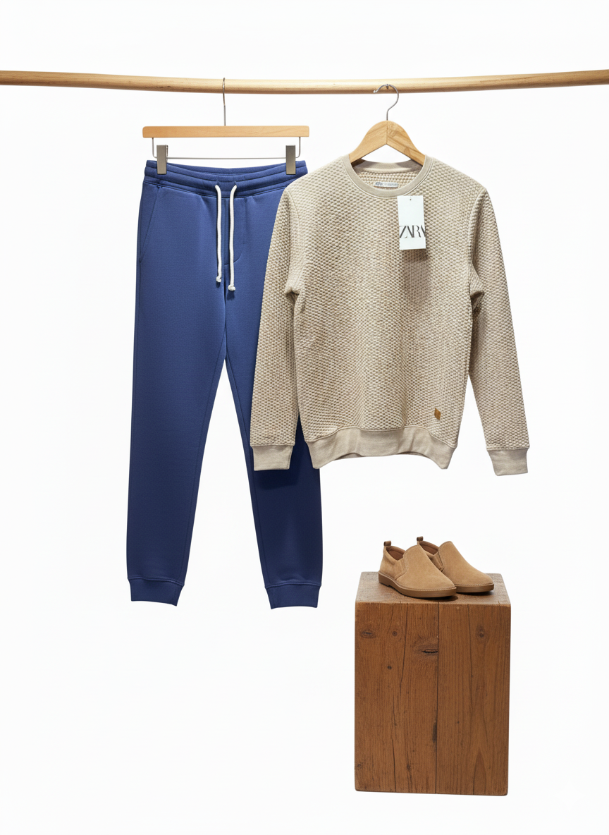 Zara SweatShirt Bubble Cream