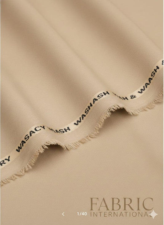 Aura Unstiched - Light Badami